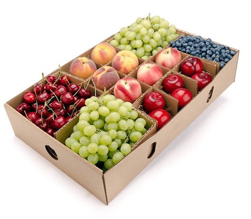 Fresh pomegranates and grapes