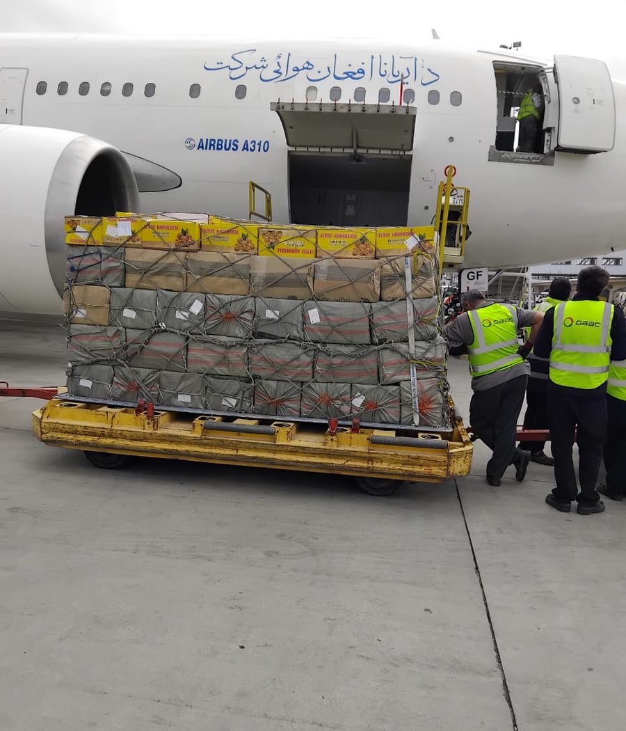 Truck convoy air cargo hold